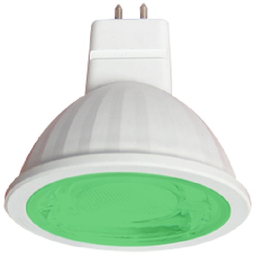 Лампа светодиодная Ecola Color MR16 Софит GU5.3 220В 7Вт Зеленая 47х50мм фото Лампа светодиодная Ecola Color MR16 Софит GU5.3 220В 7Вт Зеленая 47х50мм картинка